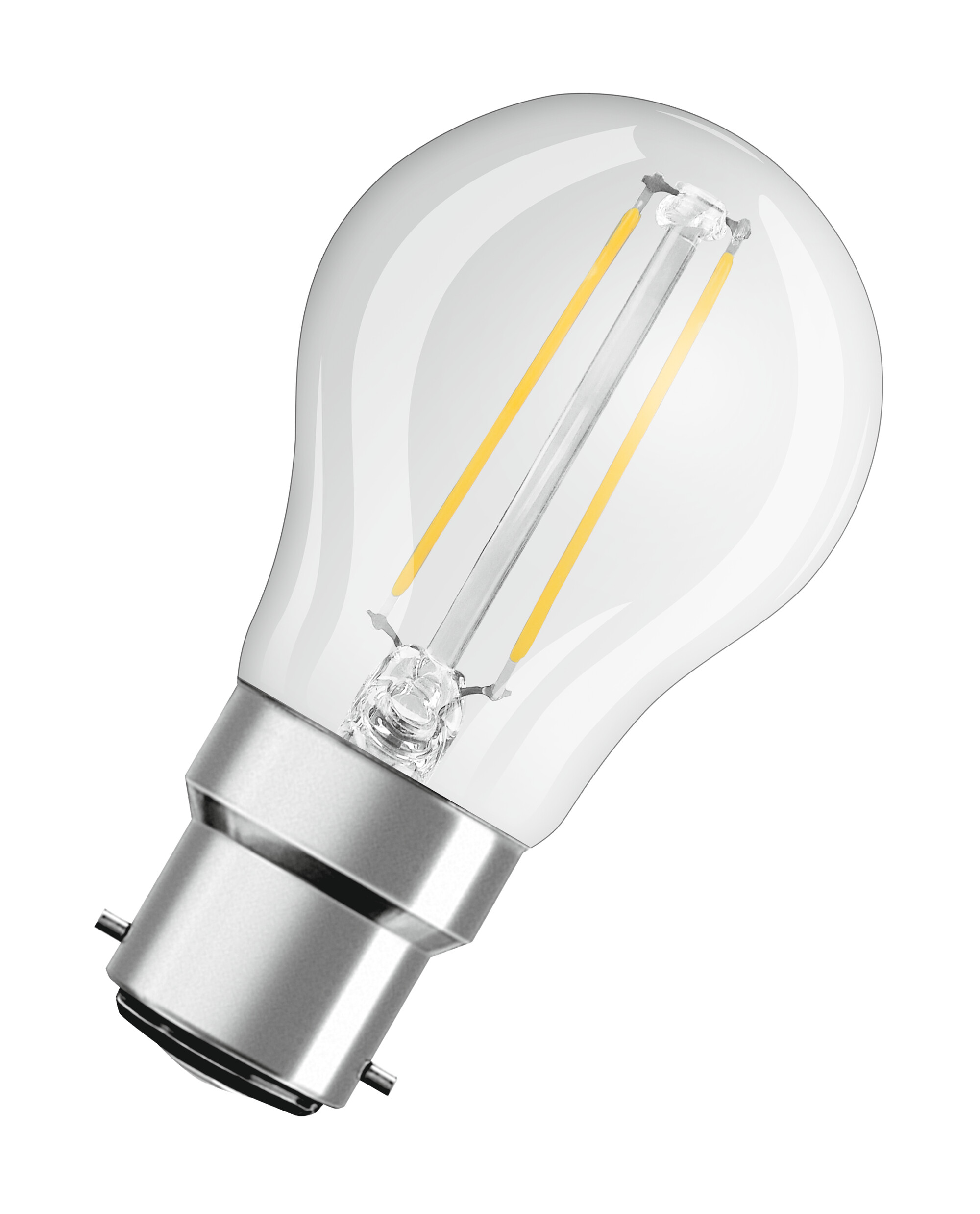 LEDVANCE LED Retrofit CLASSIC B22D LED Bulbs, Warm White, Mini Ball shape