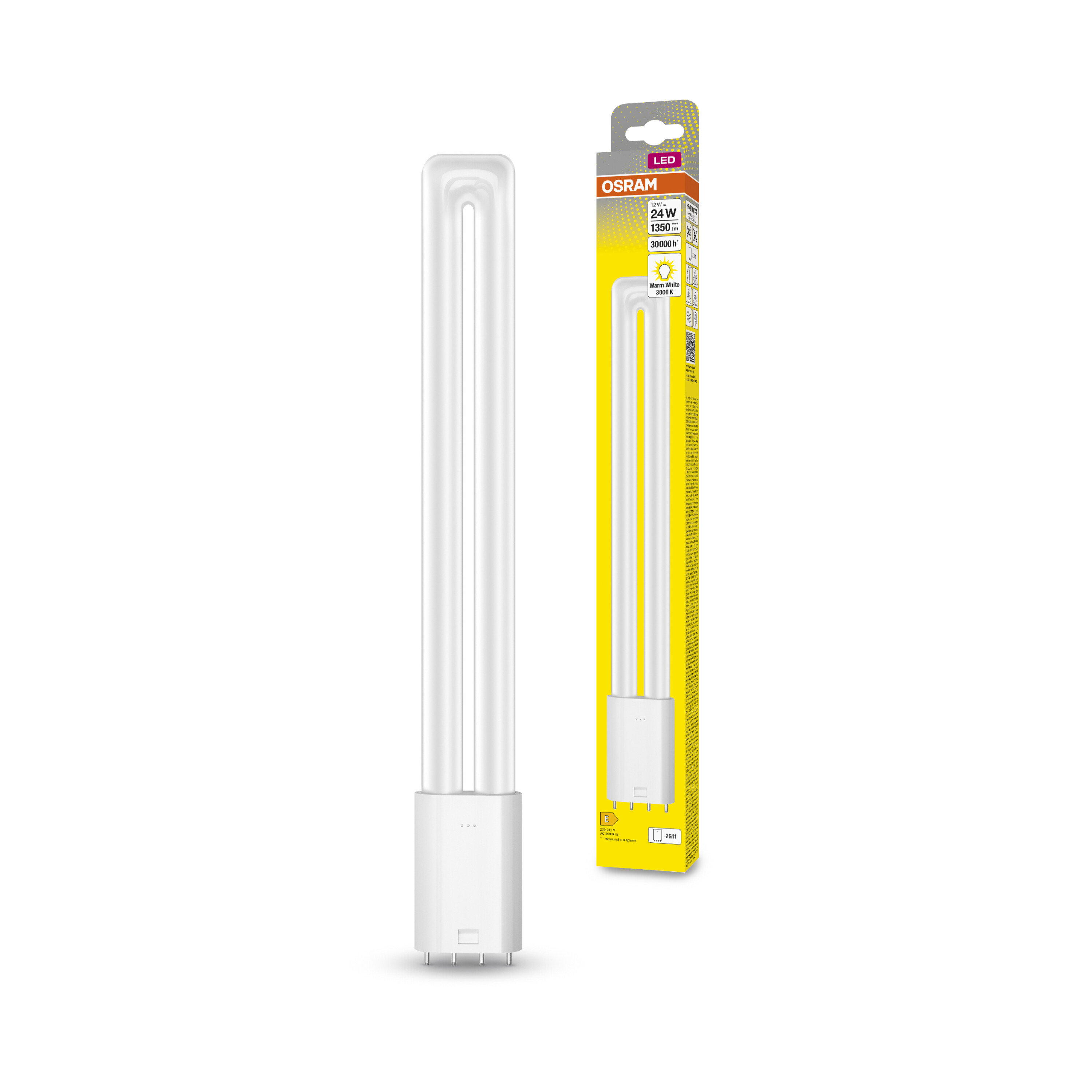 4058075559219 LEDVANCE DULUX 2G11 LED Bulbs, Warm White, U Bend shape