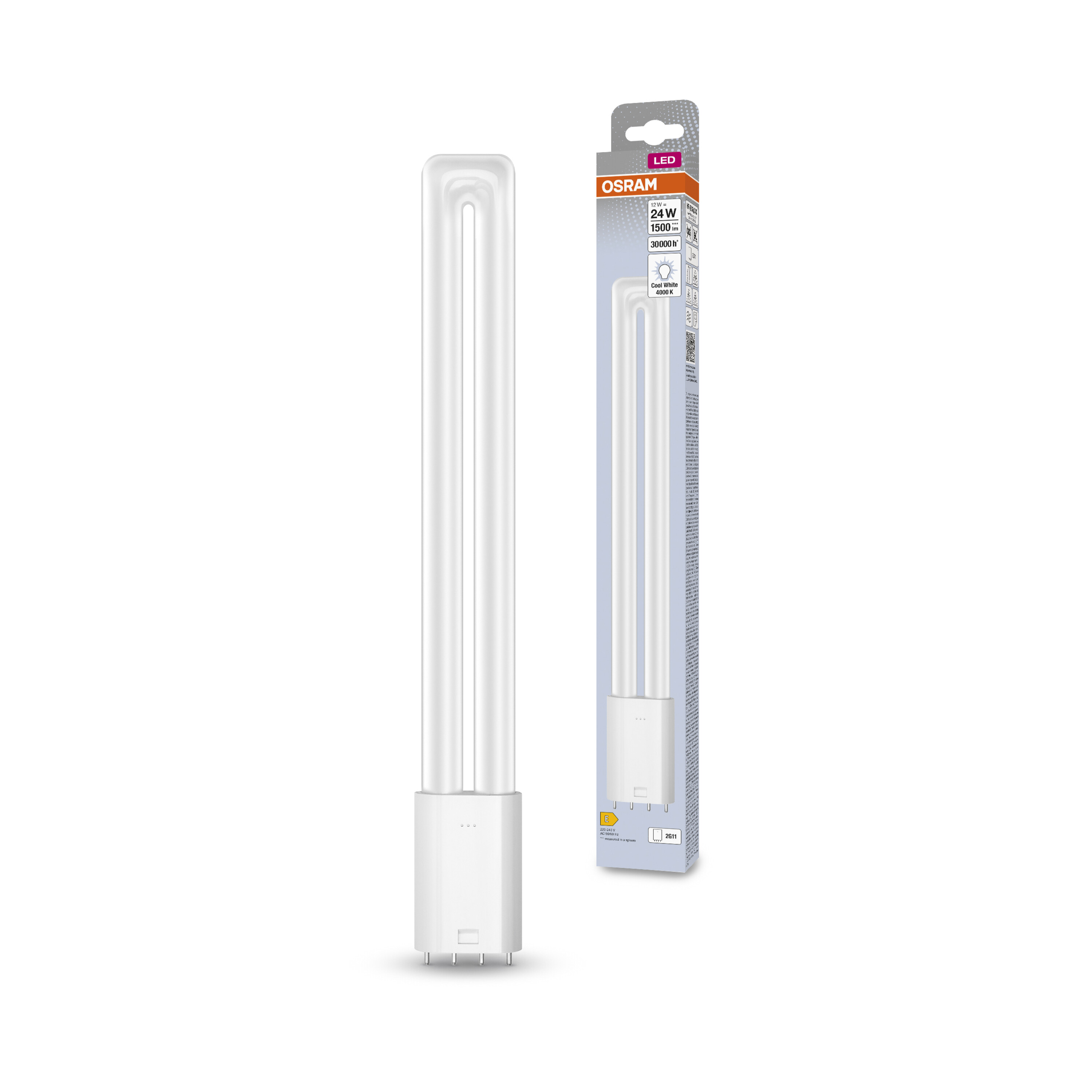 4058075559233 LEDVANCE DULUX 2G11 LED Bulbs, Cool White, U Bend shape