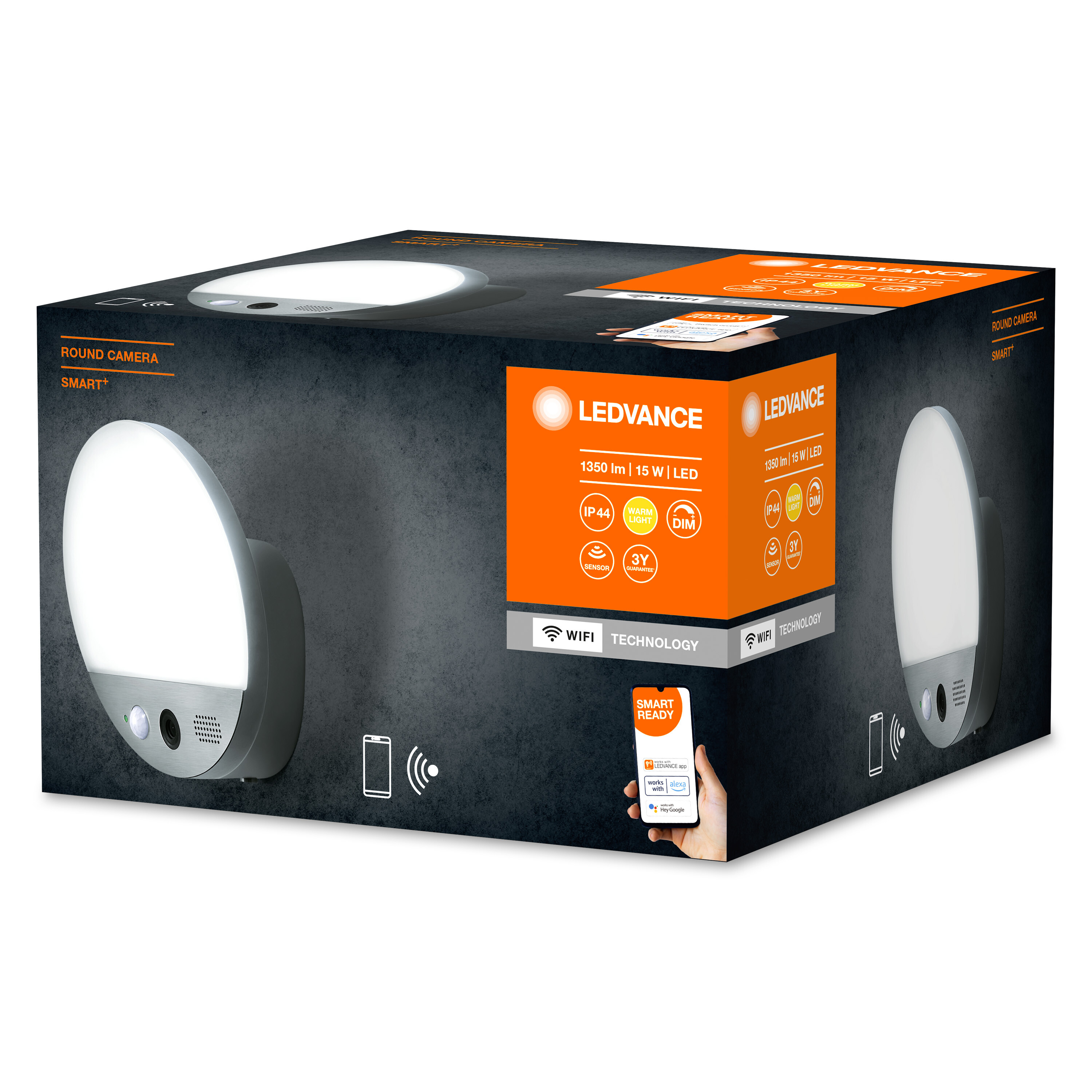 4058075564480 LEDVANCE Smart Floodlight Dark Grey, IP44, 950 lm, 120 °