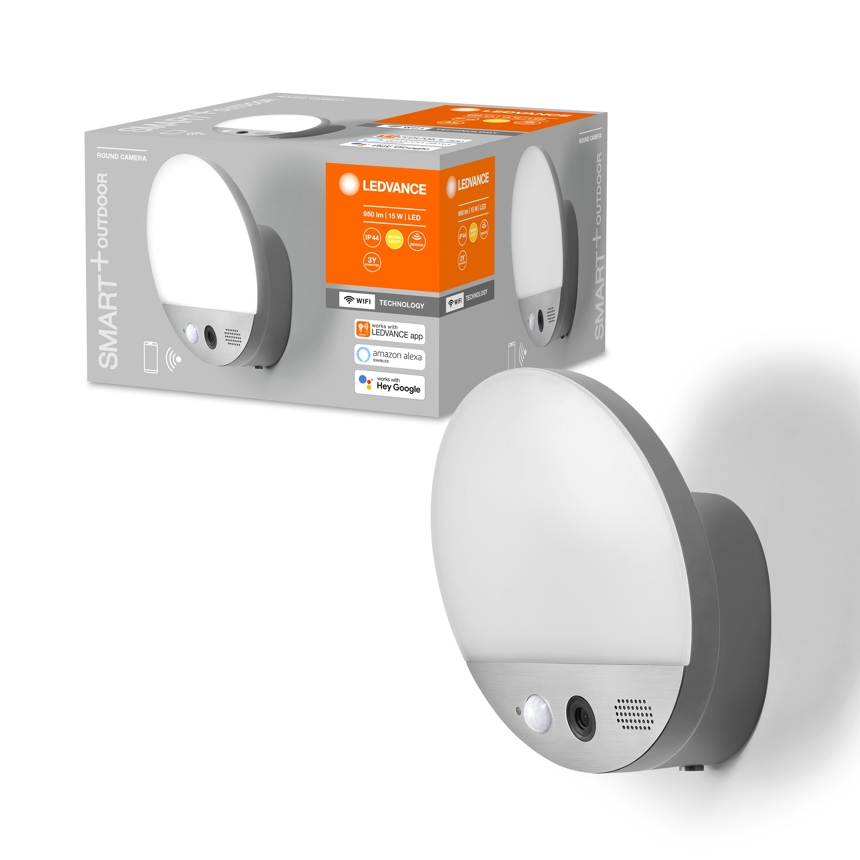 4058075564480 LEDVANCE Smart Floodlight Dark Grey, IP44, 950 lm, 120 °