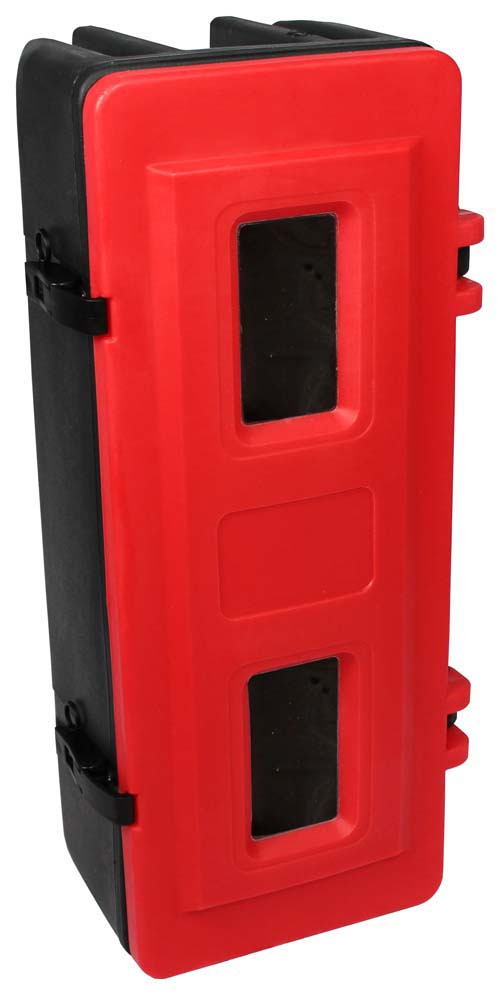 Fire Extinguisher Cabinet, Black, Red
