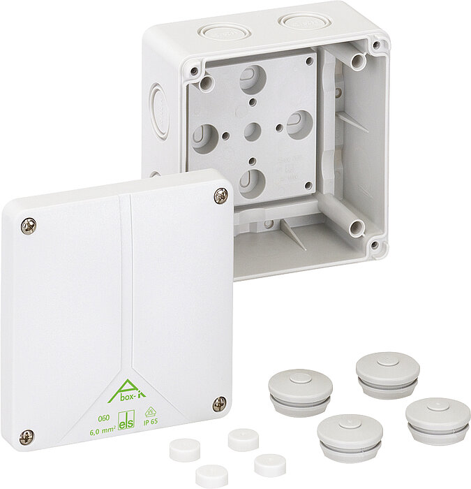 Spelsberg Abox-i 060 Series Grey Polycarbonate Junction Box, IP65, 0 Terminals, 127 mm, 110mm 75 mm