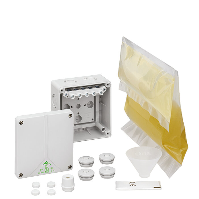 Spelsberg Abox XT 060 Series Grey Polycarbonate Junction Box, IP68, 5 Terminals, 127 mm, 110mm 75 mm
