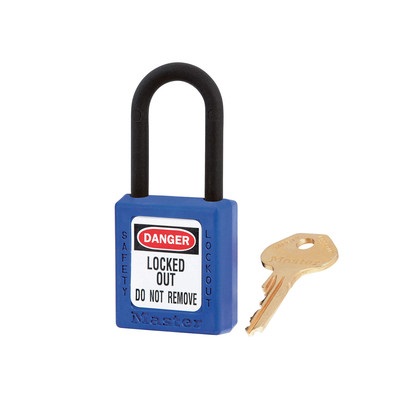 Master Lock Key Thermoplastic Safety Padlock, 6 mm Shackle