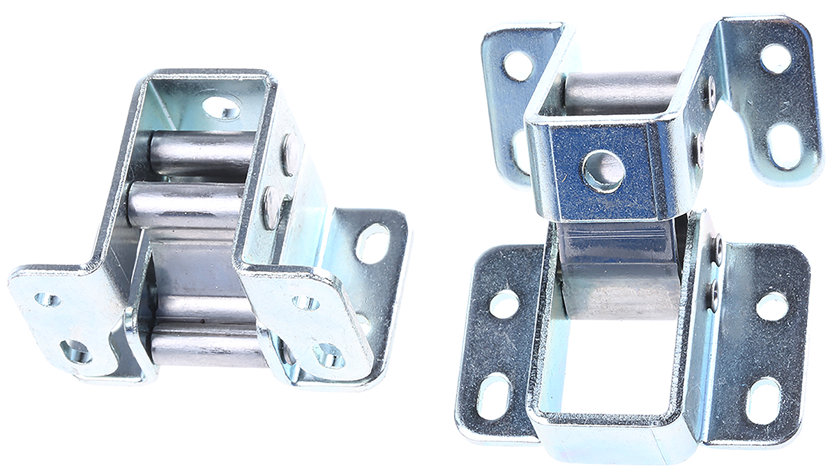 Pinet Zinc Plated Steel Concealed, Lh or Rh-Handed, 44 mm x 32 mm x 2 mm