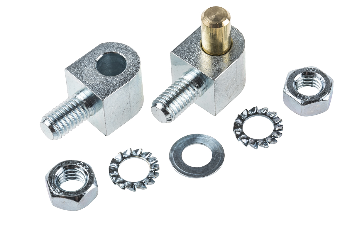 Pinet Steel Steel Block, Bolt-On Fixing, 33 mm x 16 mm x 16 mm