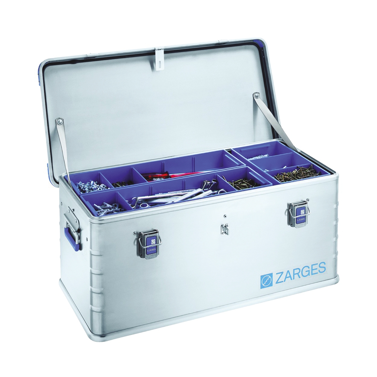 40708 Zarges EUROBOX Metal Waterproof Watertight Transit Case, 400 mm 800 mm 340 mm