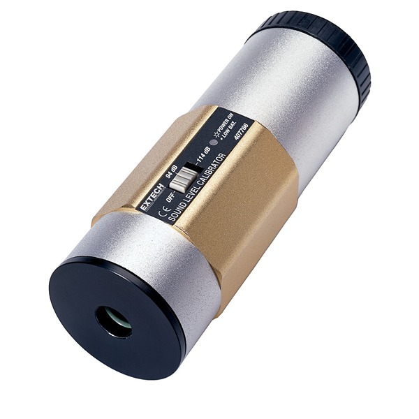 Extech 407766 Sound Level Calibrator, ±1 dB Accuracy, 114 dB Output, 0.5 in Microphone