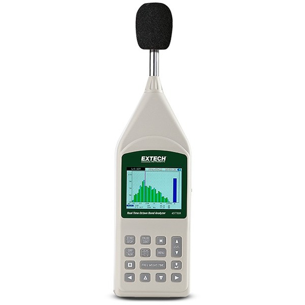 Extech 407790A Sound Level Calibrator, ±1.5 dB Accuracy, 130 dB Output, 0.52 in Microphone