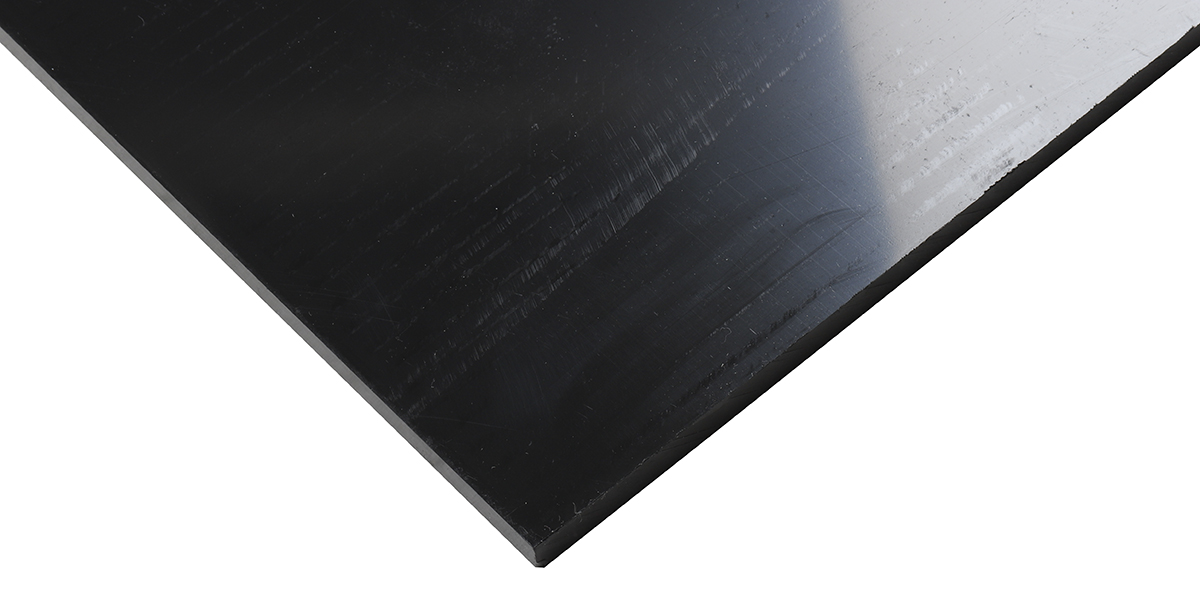 408-3835 RS PRO Black High Density Polyethylene Plastic Sheet, 1 m x 500mm x 8 mm