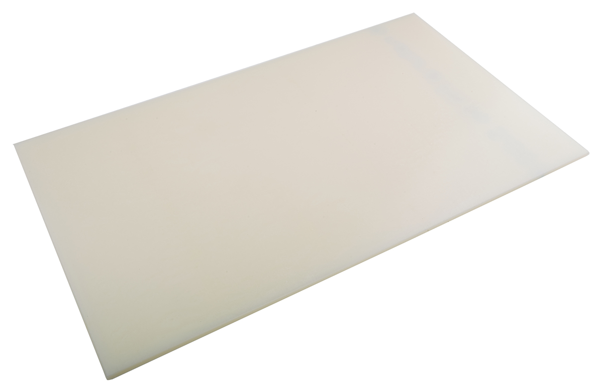RS PRO Natural Polyamide Plastic Sheet, 500 mm x 305mm x 5 mm