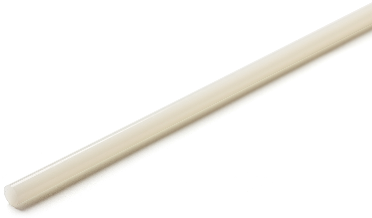 RS PRO White Nylon Rod, 500 mm x 80 mm Diameter