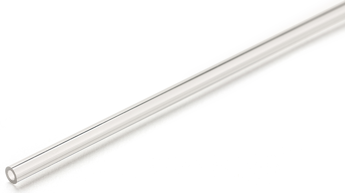 RS PRO Clear Acrylic Round Acrylic Tube, 1 m x 32 mm OD x 26 mm ID