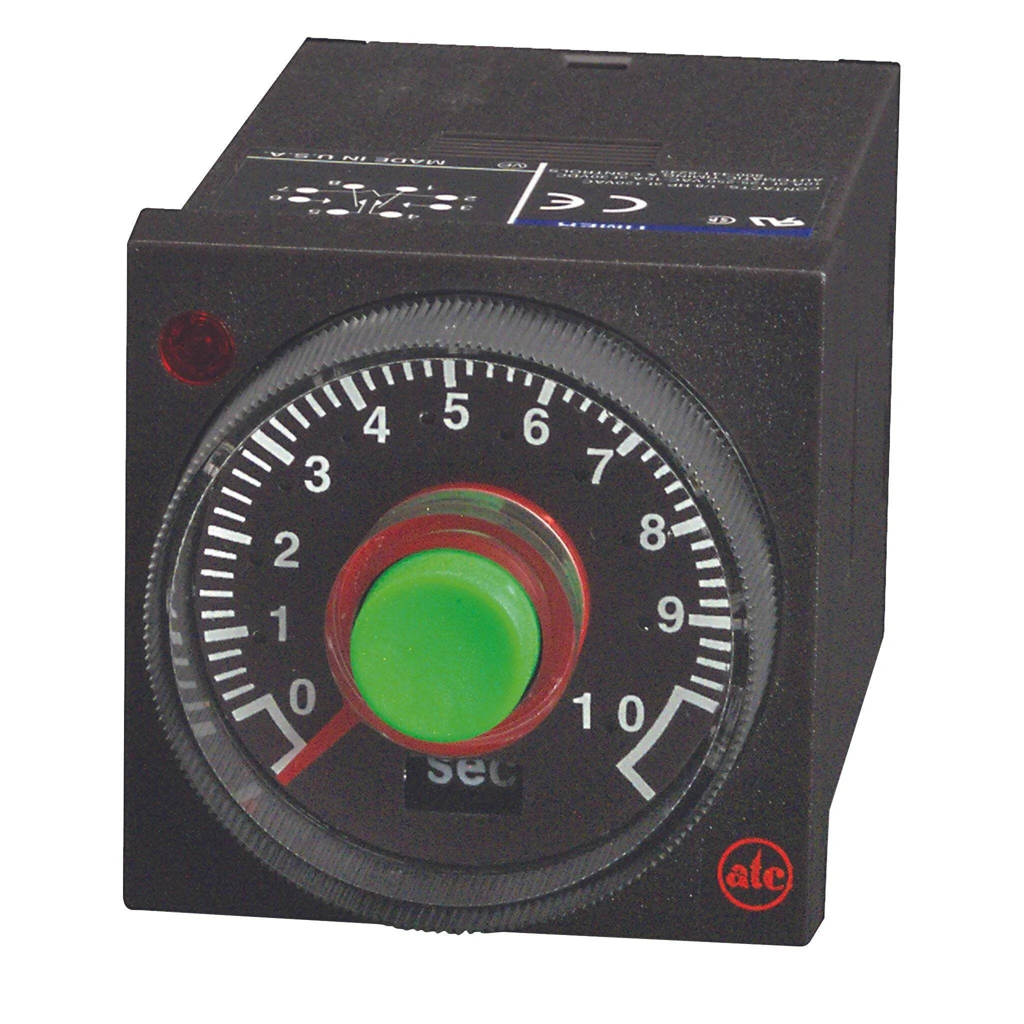 ATC 409B Series Surface Timer Relay, 2-Contact, 12 V dc 24V ac, 240 V ac, 1 s to 50 h, 2-Function, DPDT Switch