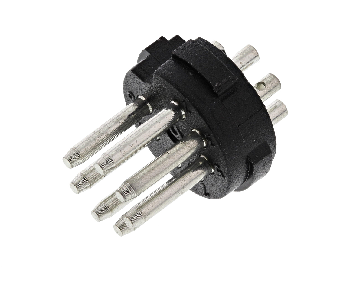 161-5839 RS PRO 7 Pole Right Angle Din Plug, DIN 45329, 4A, 34 V ac/dc IP30, Male, Cable Mount