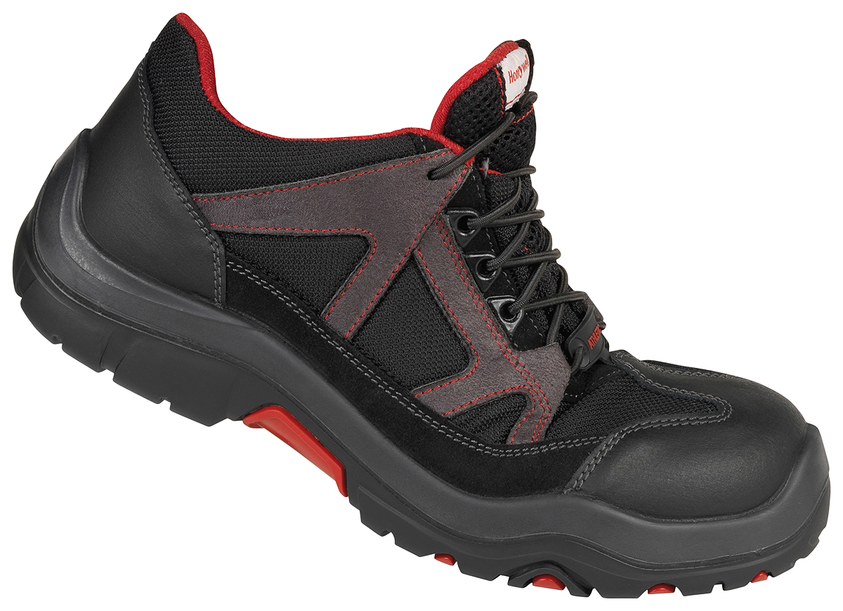 Honeywell Safety Ascender S3 Unisex Black, Grey, Red Composite Toe Capped Safety Shoes, UK 10.5, EU 45