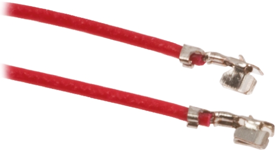 HARWIN Female M40 to Unterminated Crimped Wire, 150mm, 0.032mm², Red