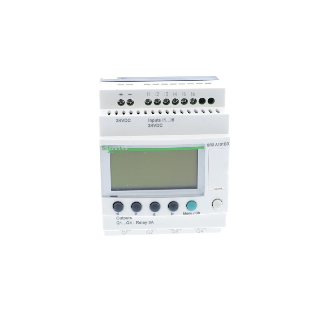 sr2a101bd Schneider Electric, Zelio Logic Smart, Logic Module - 6 Inputs, 4 Outputs, Relay, Computer, Operating Panel Interface