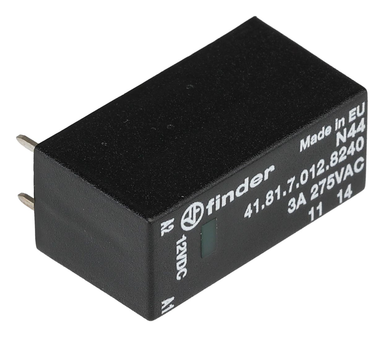 Finder 41 Series Solid State Relay, 3 A Load, PCB Mount, 240 V ac Load, 17V dc Control