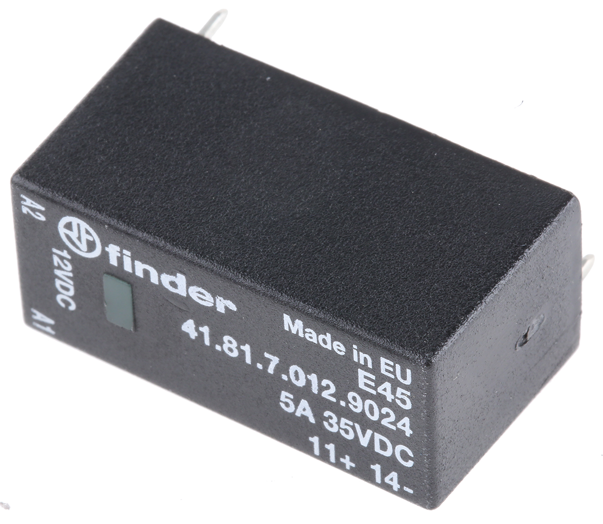 Finder 41 Series Solid State Relay, 5 A Load, PCB Mount, 24 V dc Load, 17V dc Control