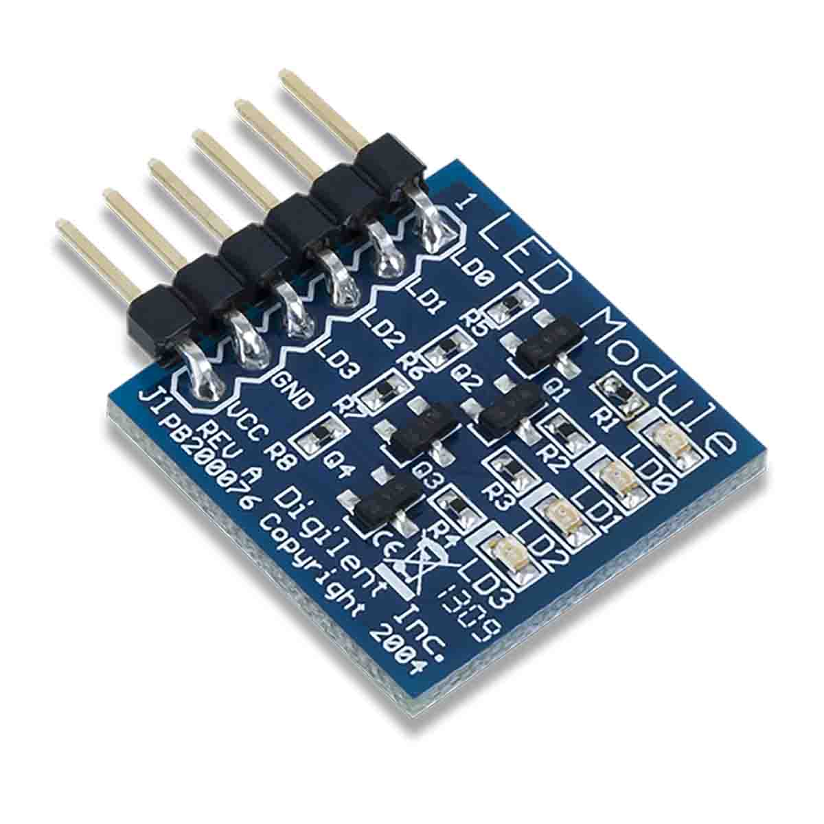 Digilent 410-076 Pmod LED: Four High-brightness LEDs LED