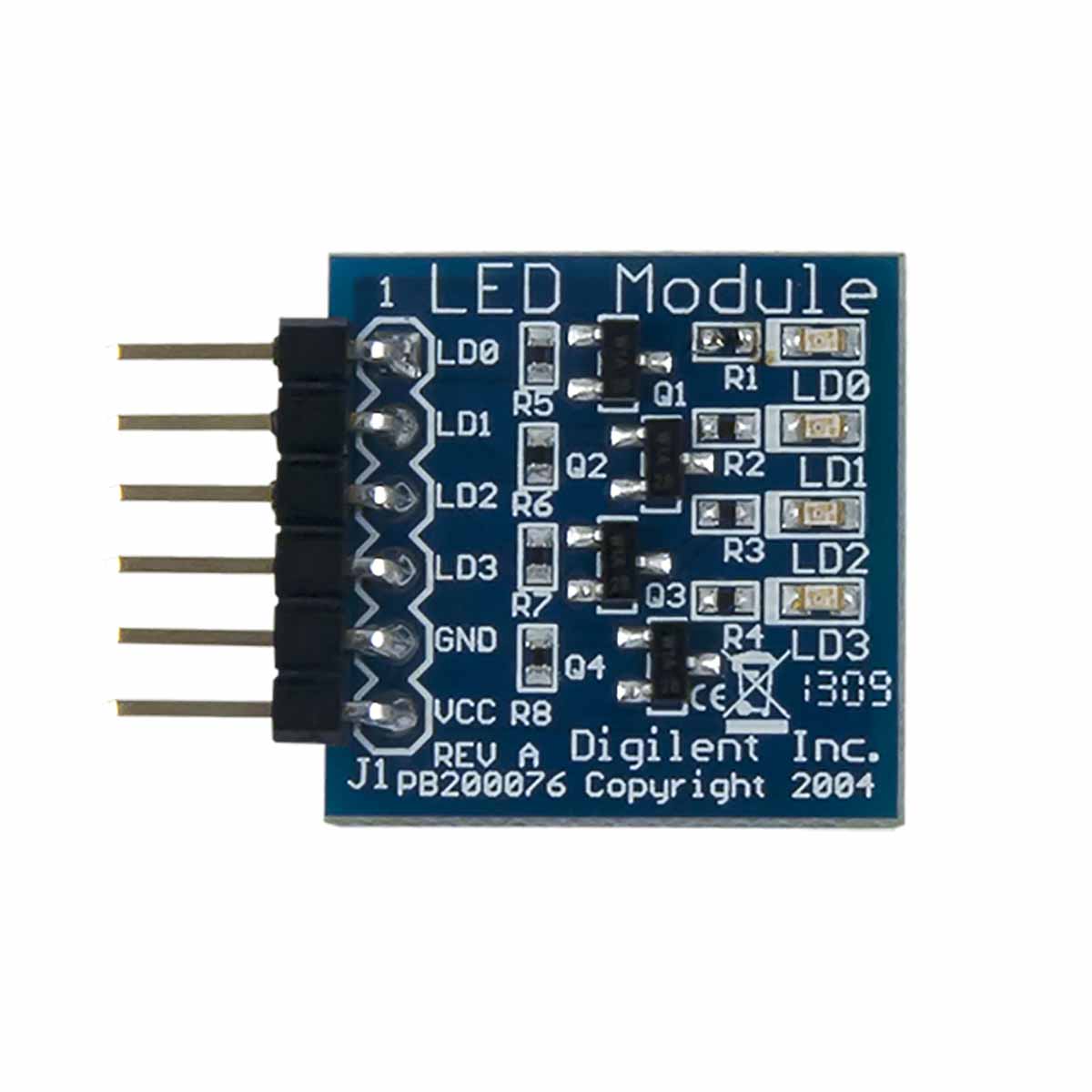 410-076 Digilent  Pmod LED: Four High-brightness LEDs LED