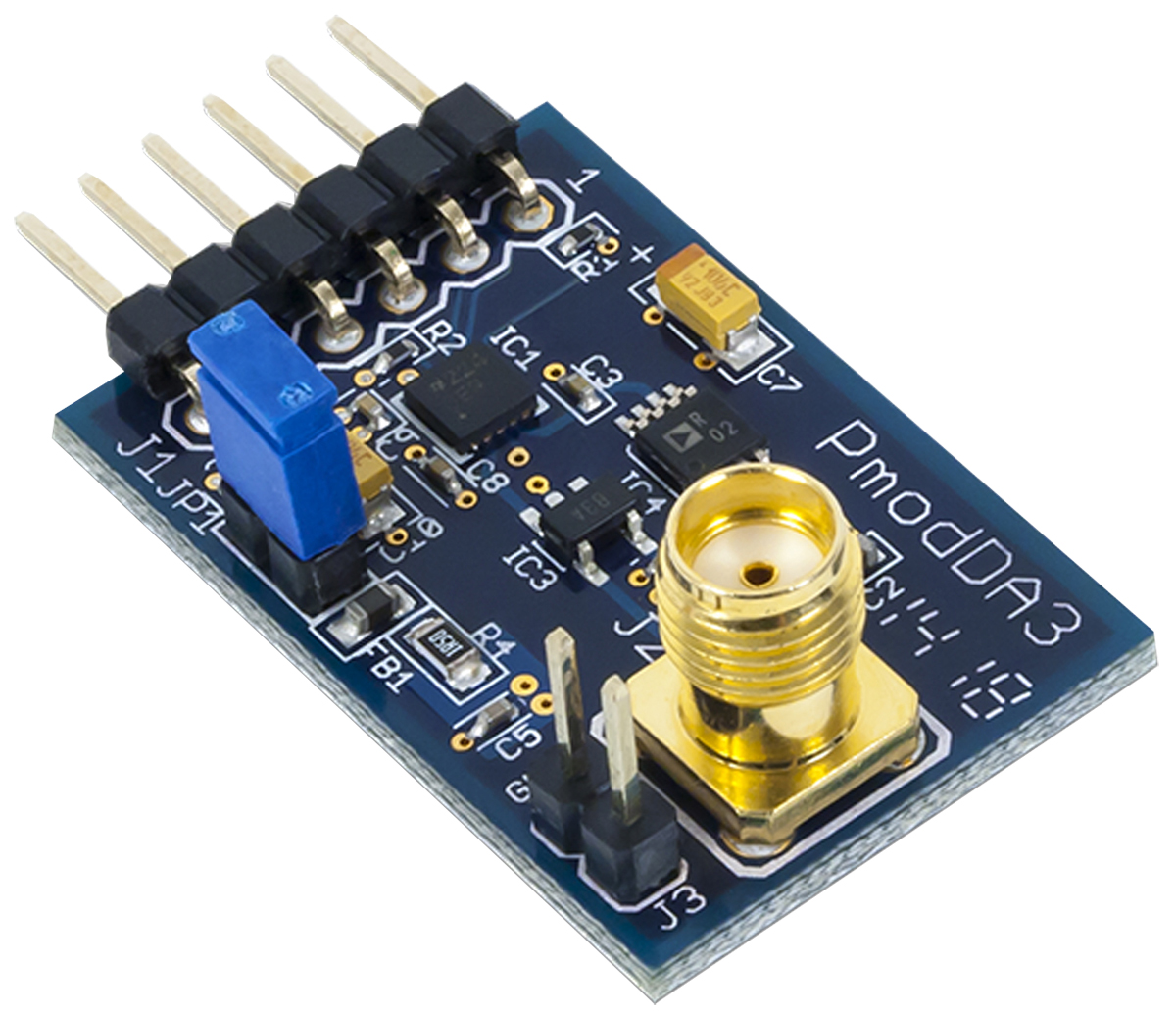 Digilent 410-241 Digital-to-Analogue Converter Module Expansion Module Data Conversion IC Development Tool