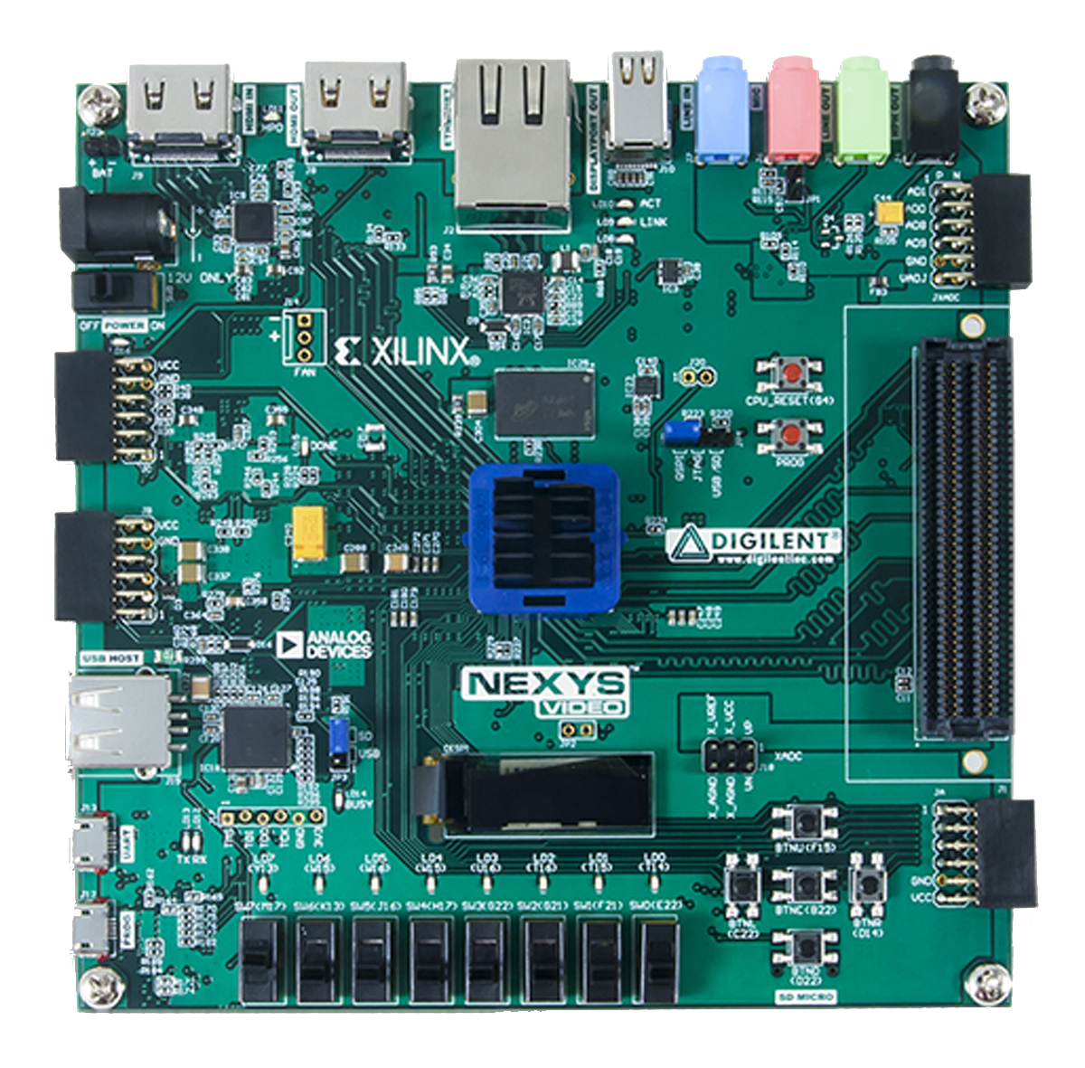 Digilent 410-316 Nexys Video Artix-7 Development Board ADC1410 for DAC121S101