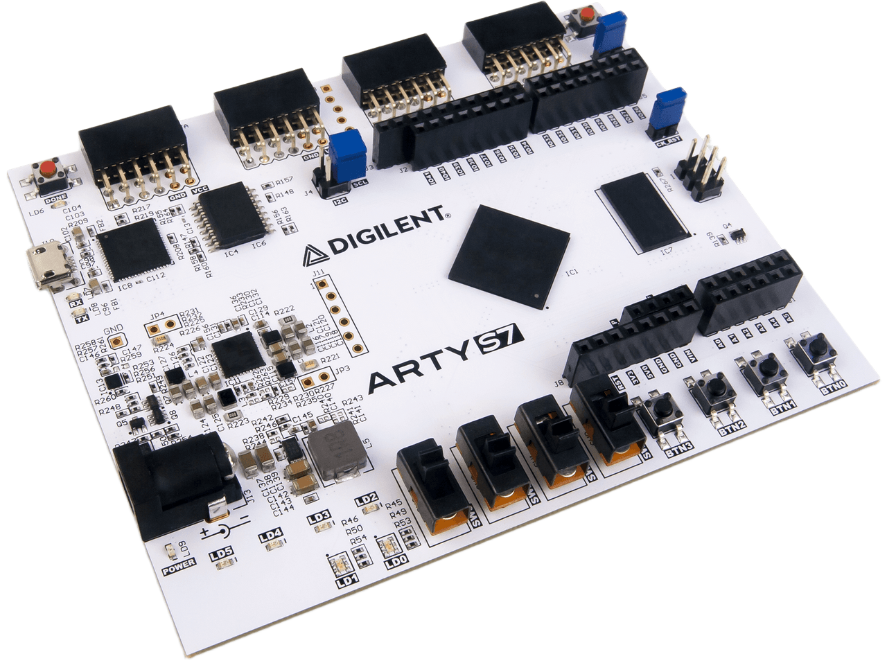 Digilent 410-352-25 Arty Z7-20 APSoC Zynq-7000 Development Board XC7S25-CSGA324 for Softwares like Vivado Design Suite