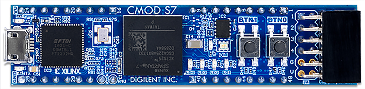 410-376 Digilent  Xilinx Spartan-7 Development Board ADC1410 for XC7S25 Spartan-7