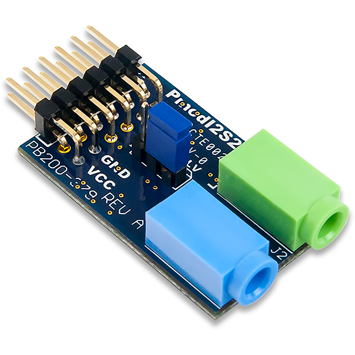 Digilent 410-379 Pmod I2S2 Stereo Audio Input and Output Accessory for Cirrus CS5343 Audio A/D Converter, Cirrus CS5343