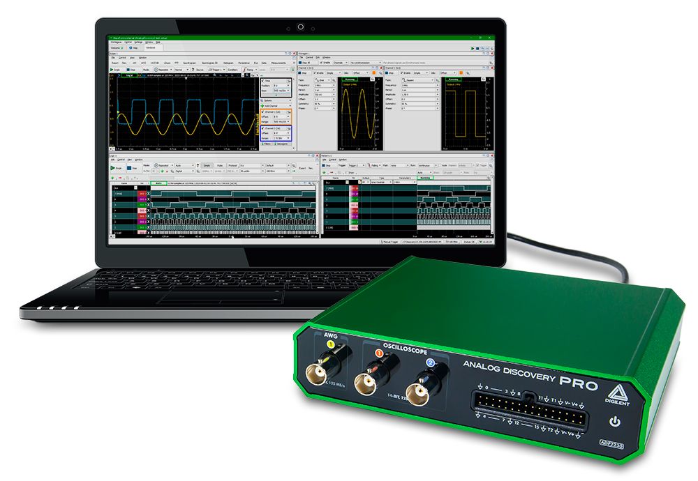 410-417 Digilent ADP2230 Series, 50 MHz Mixed Signal Mixed Signal Oscilloscope 3-Channel