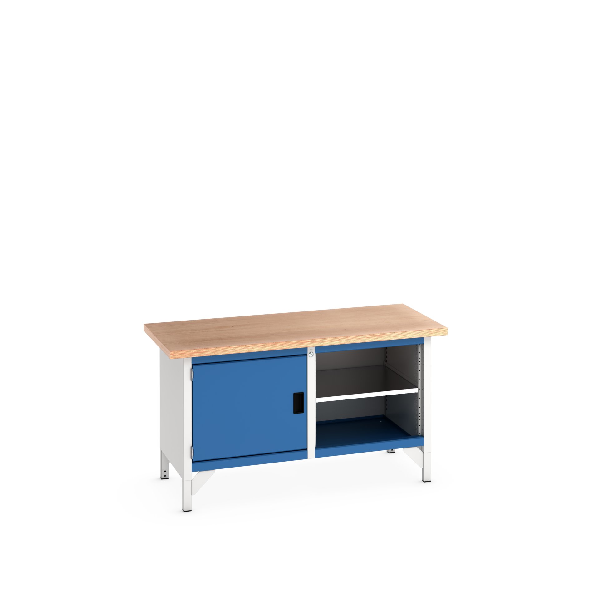 Bott 41002019.11V Sheet Steel Workbench, 100kg Max Load, 840 mm x 750mm x 1500 mm