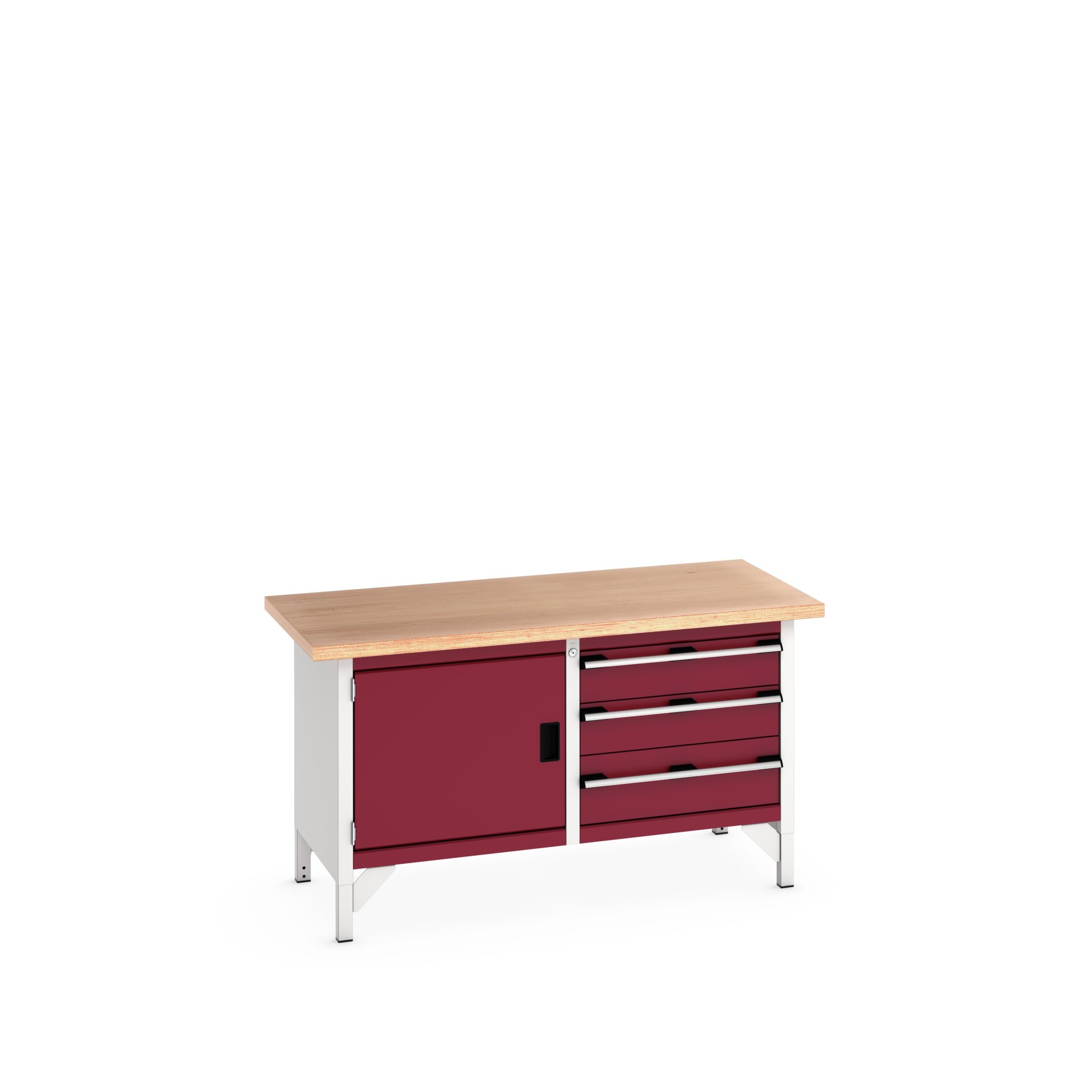 Bott 41002025.24V Sheet Steel Workbench, 225kg Max Load, 840 mm x 750mm x 1500 mm