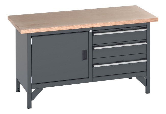Bott Steel Workbench, 600kg Max Load, 840 mm x 1500mm x 750 mm