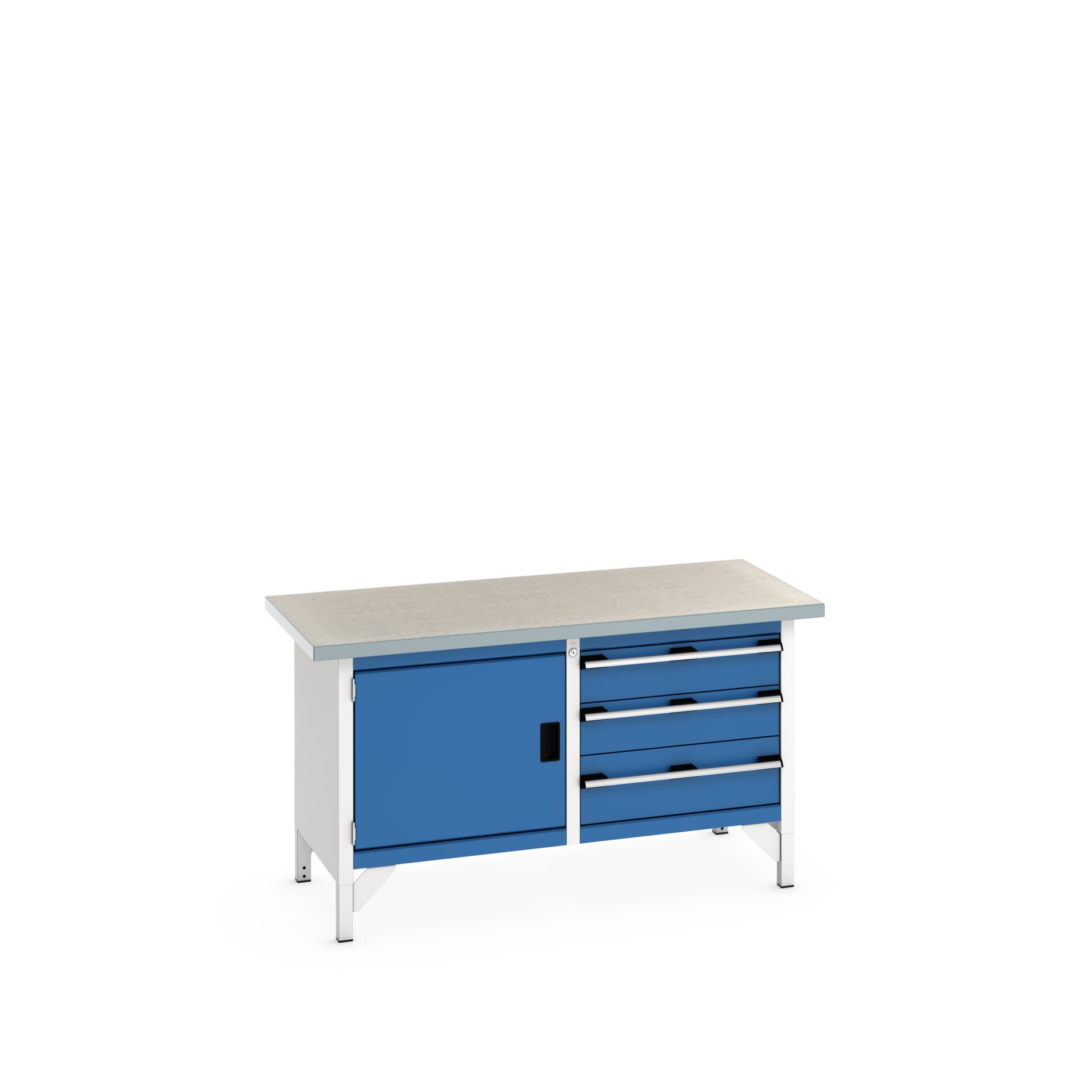 Bott 41002027.11V Sheet Steel Workbench, 225kg Max Load, 840 mm x 750mm x 1500 mm