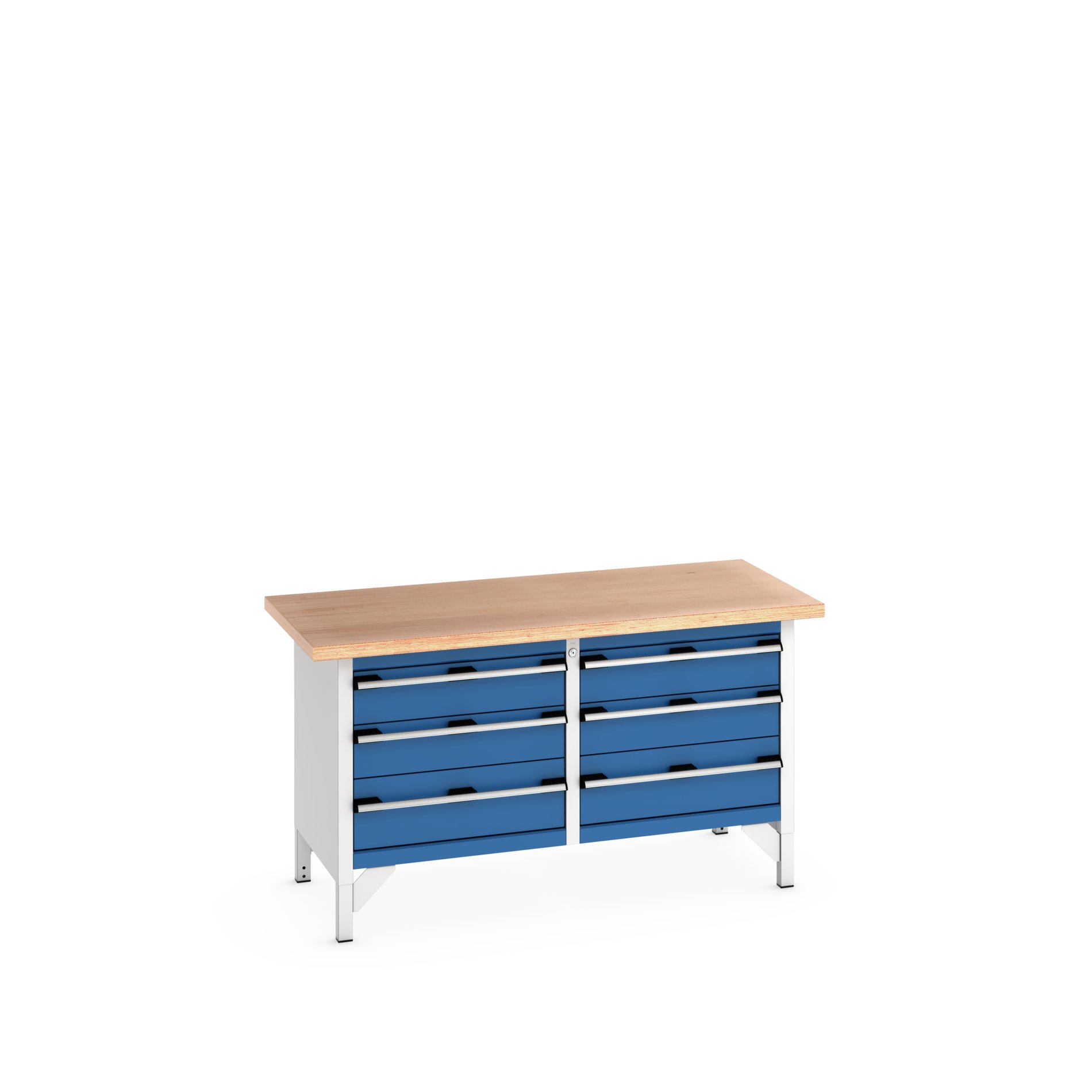 Bott 41002031.11V Sheet Steel Workbench, 450kg Max Load, 840 mm x 750mm x 1500 mm