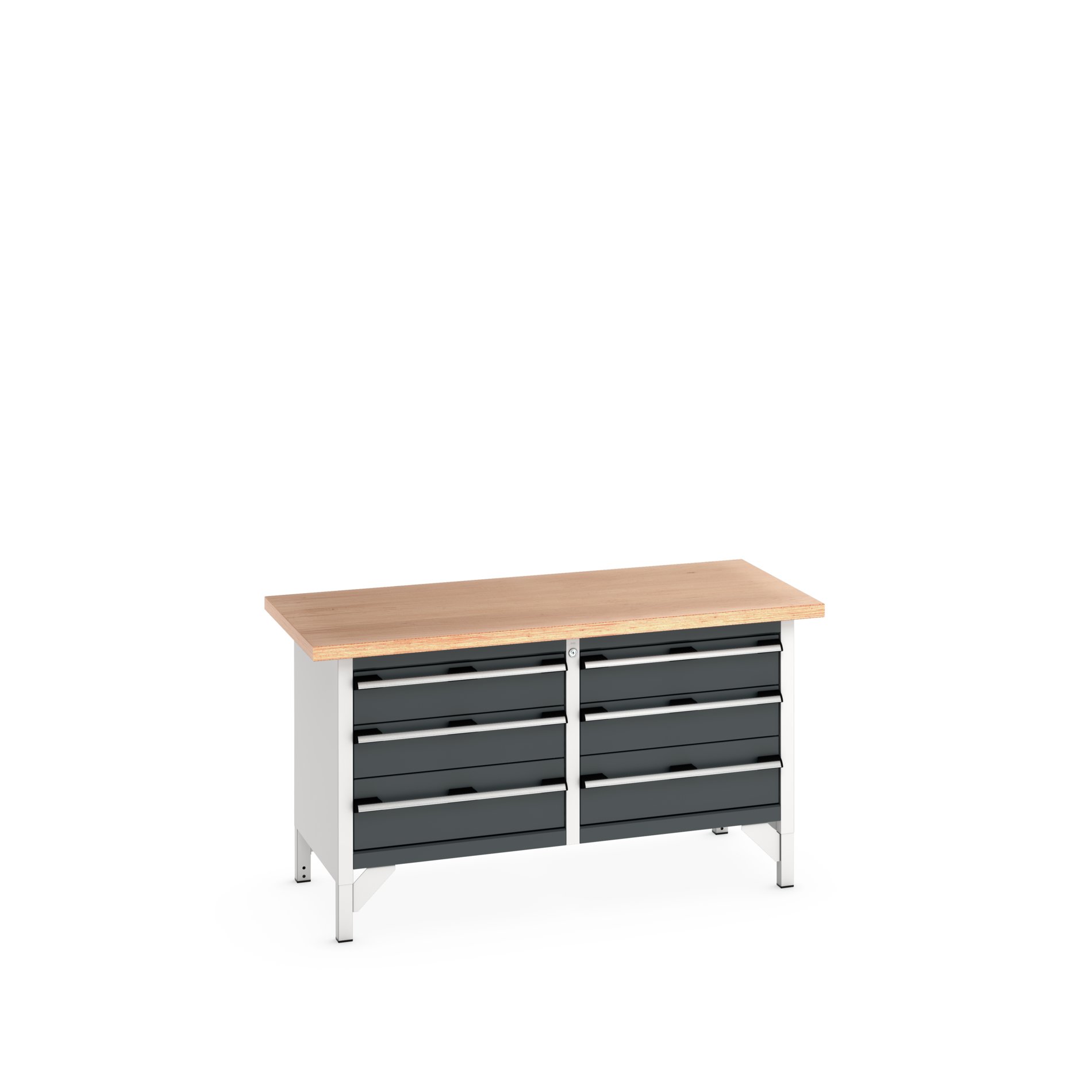 Bott 41002031.19V Sheet Steel Workbench, 450kg Max Load, 840 mm x 750mm x 1500 mm