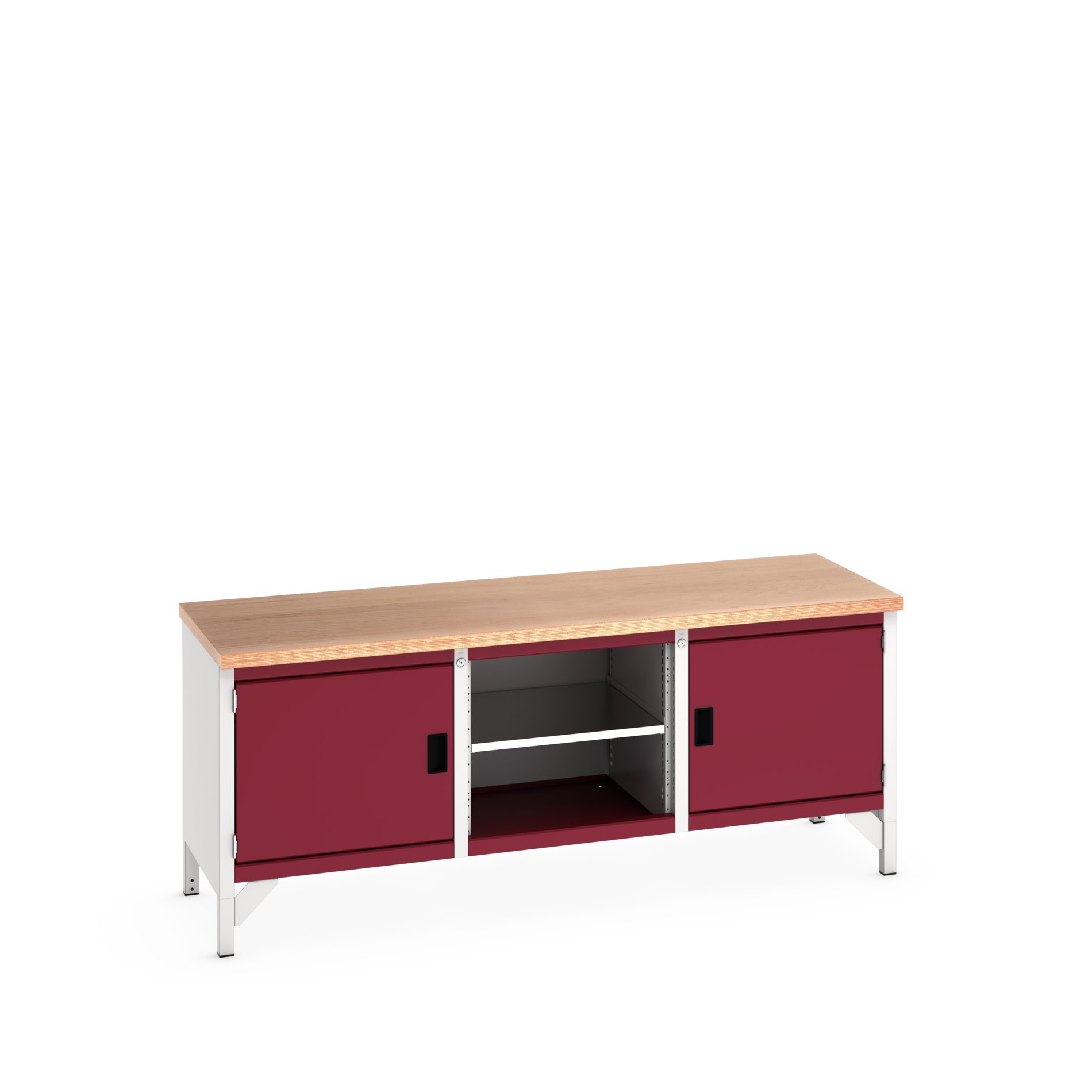 Bott 41002049.24V Sheet Steel Workbench, 100kg Max Load, 840 mm x 750mm x 2000 mm