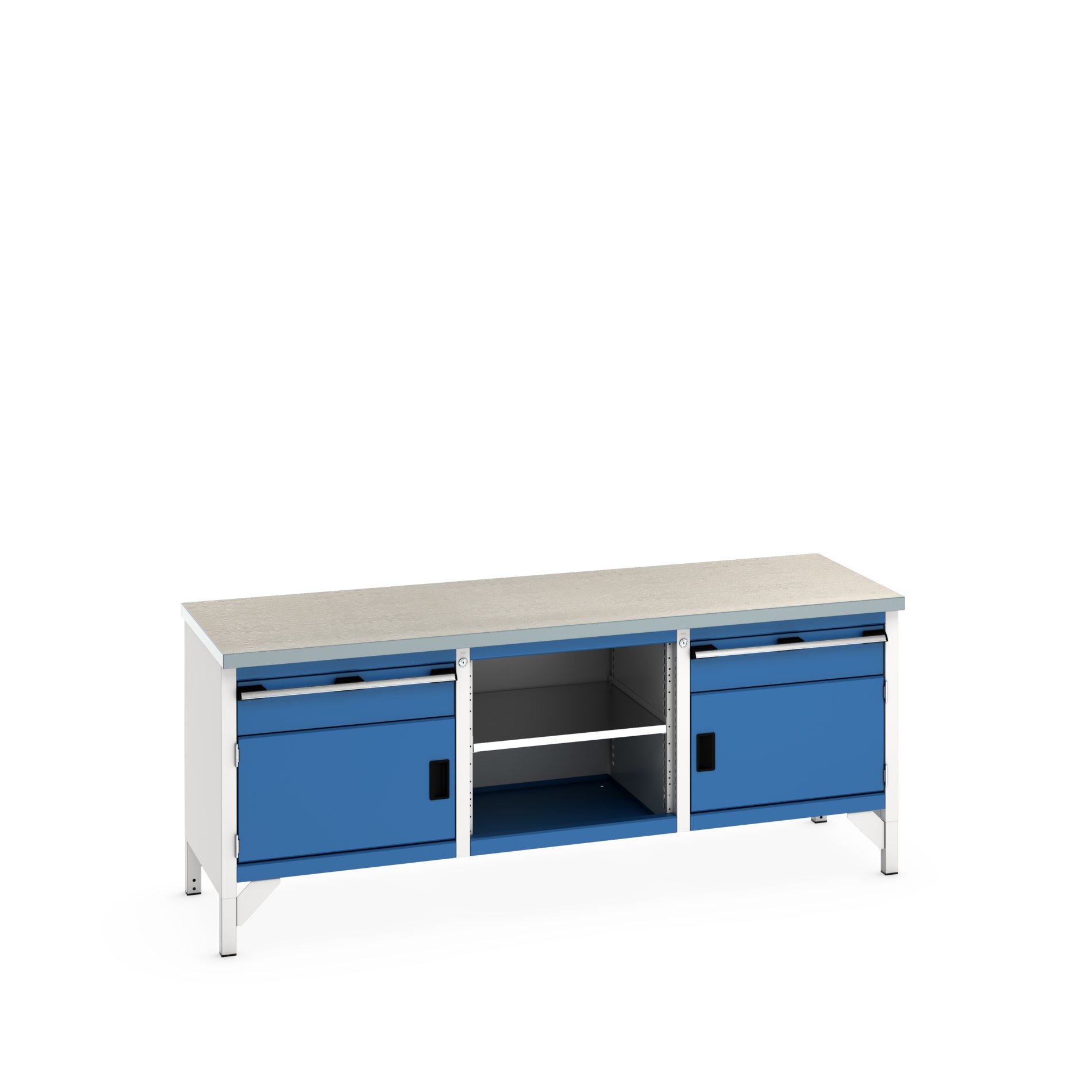 Bott 41002054.11V Sheet Steel Workbench, 150kg Max Load, 840 mm x 750mm x 2000 mm