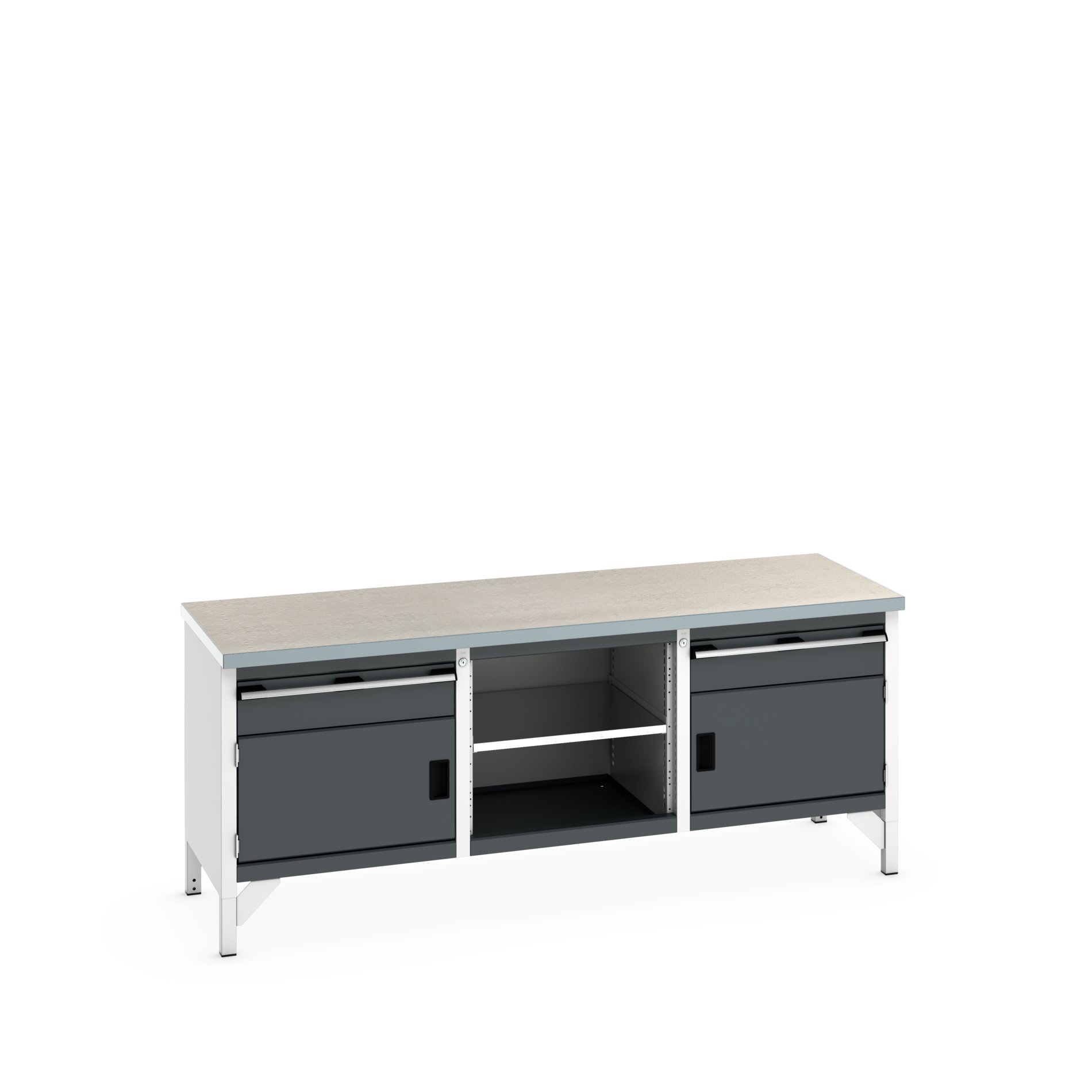 Bott 41002054.19V Sheet Steel Workbench, 150kg Max Load, 840 mm x 750mm x 2000 mm