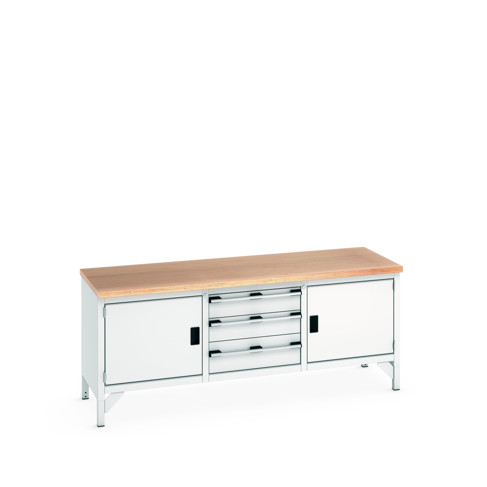 Bott 41002055.16V Sheet Steel Workbench, 225kg Max Load, 840 mm x 750mm x 2000 mm