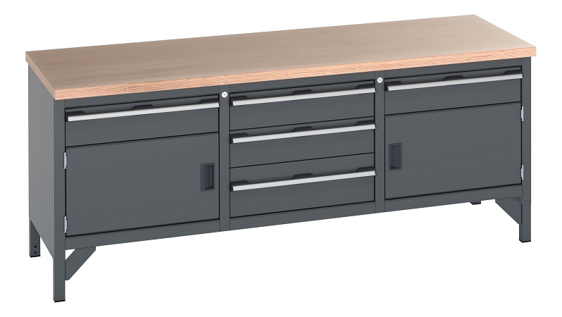Bott Steel Workbench, 600kg Max Load, 840 mm x 2000mm x 750 mm