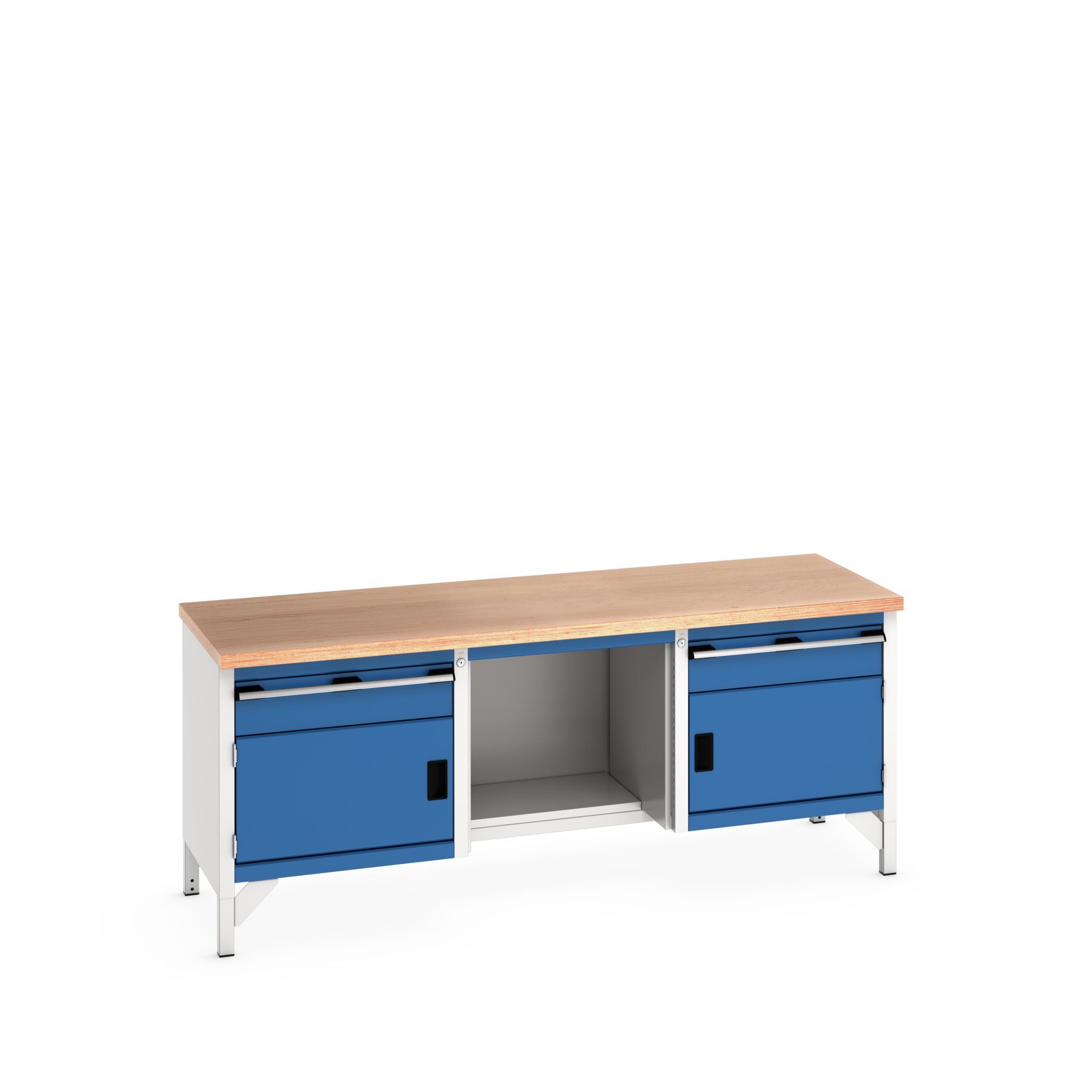 Bott 41002067.11V Sheet Steel Workbench, 150kg Max Load, 840 mm x 750mm x 2000 mm