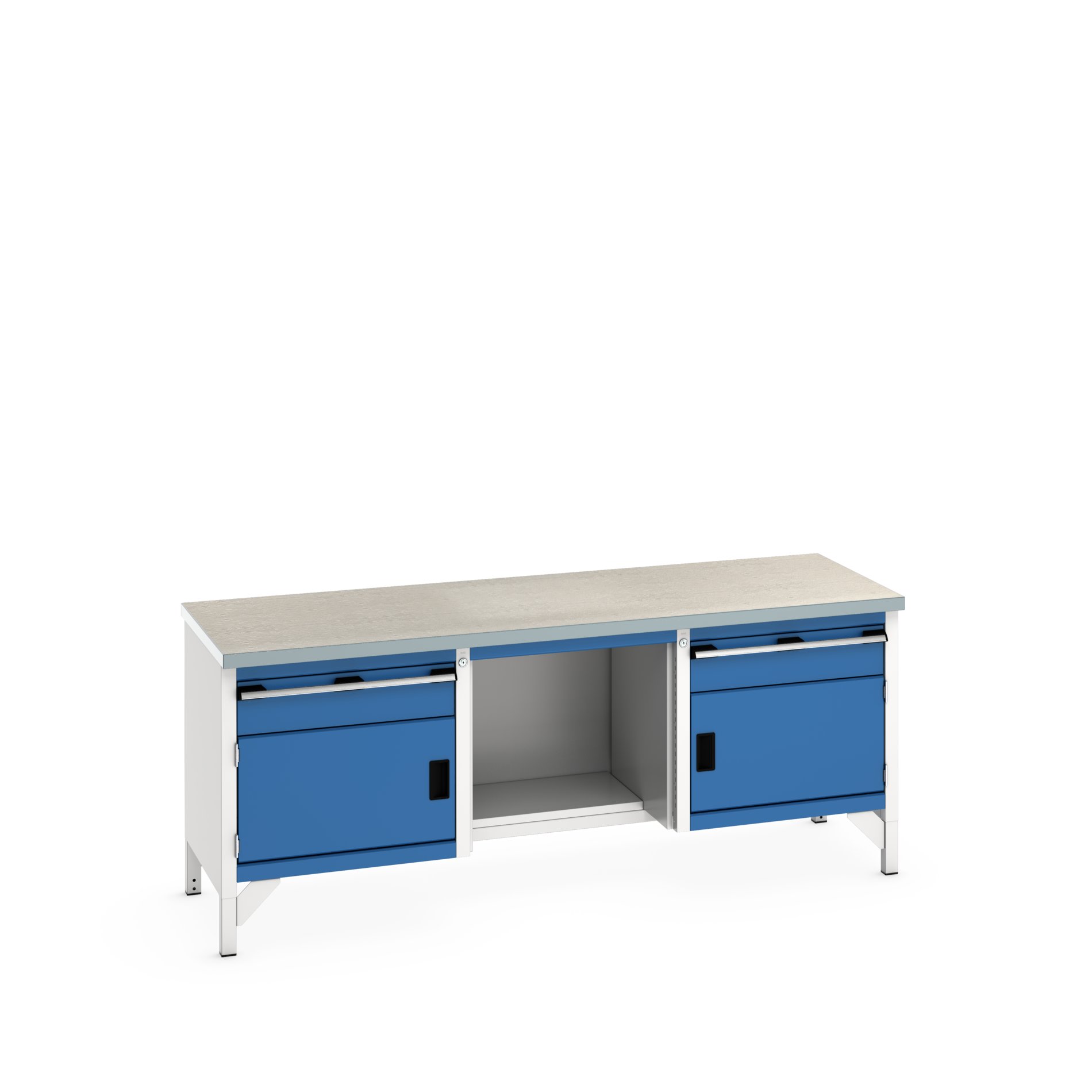 Bott 41002069.11V Sheet Steel Workbench, 150kg Max Load, 840 mm x 750mm x 2000 mm