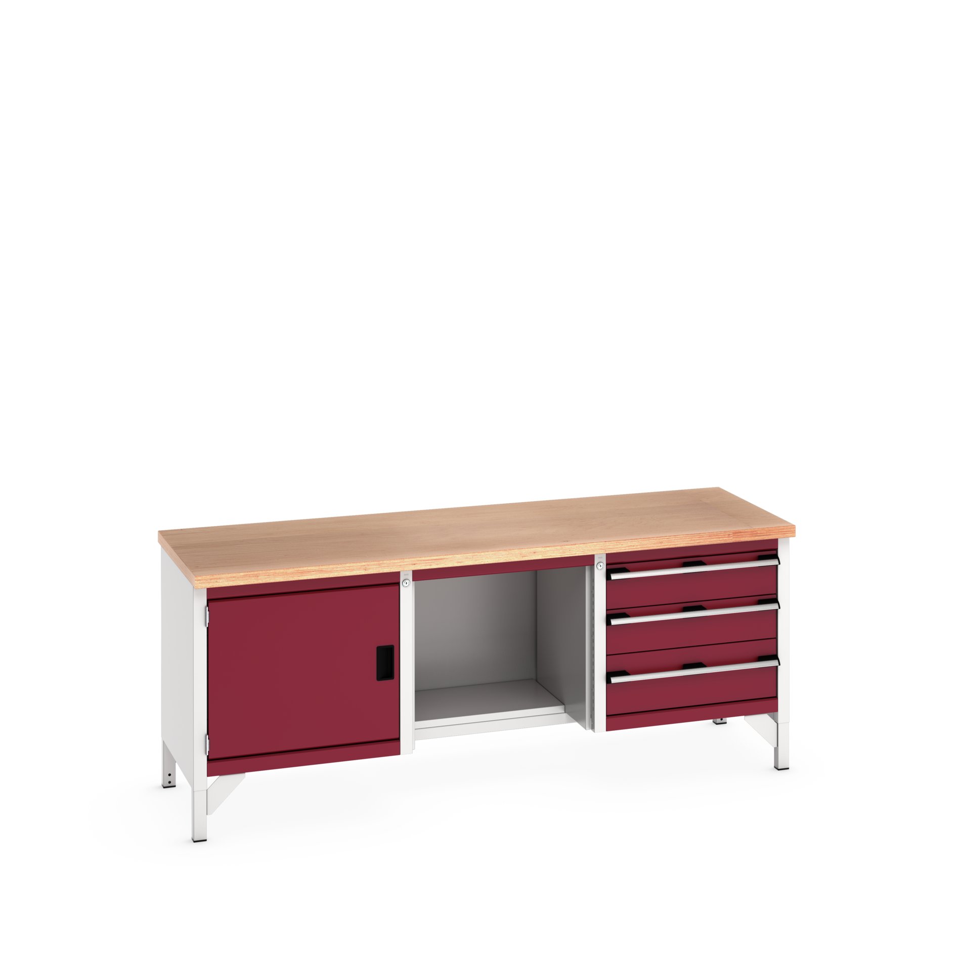 Bott 41002070.24V Sheet Steel Workbench, 225kg Max Load, 840 mm x 750mm x 2000 mm