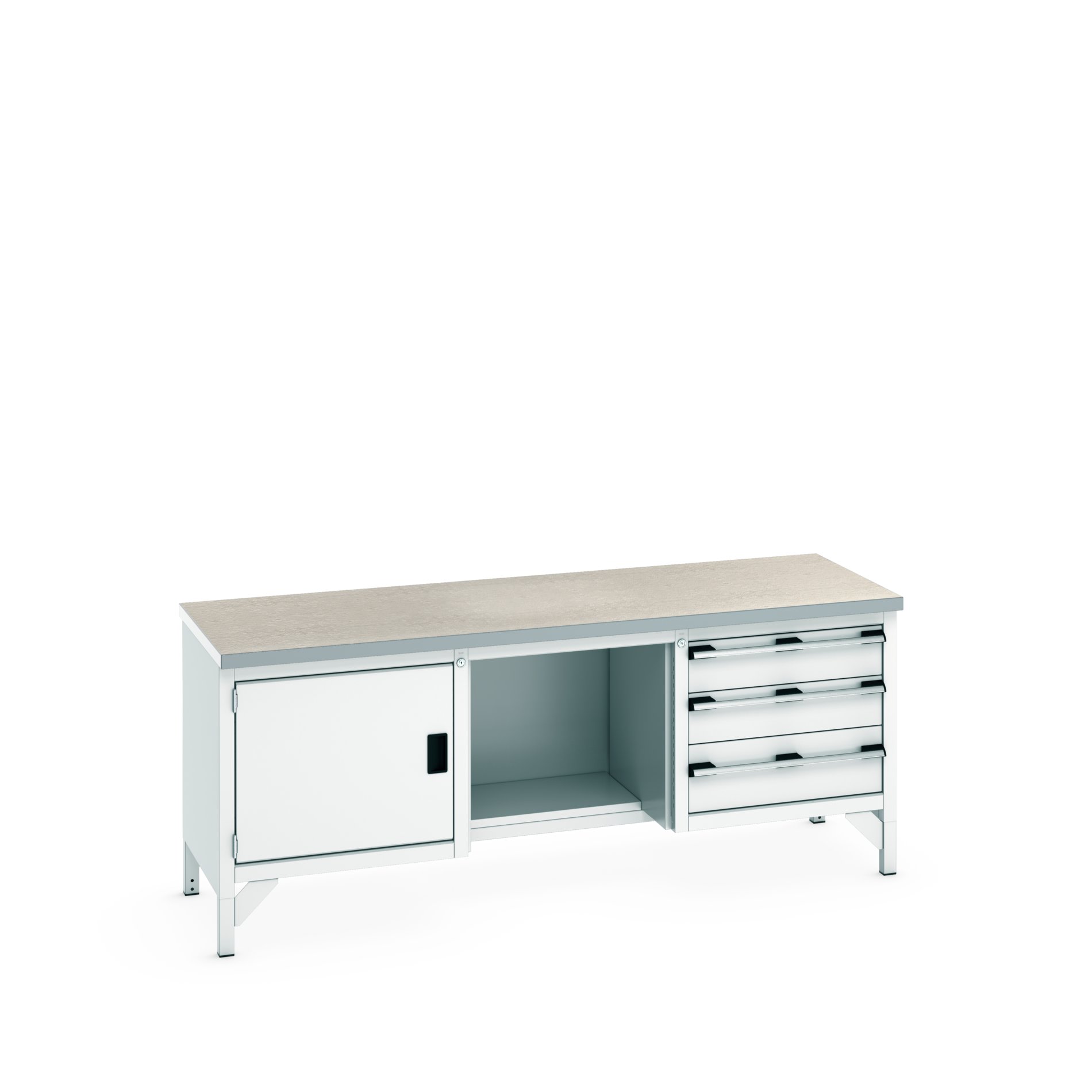 Bott 41002072.16V Sheet Steel Workbench, 225kg Max Load, 840 mm x 750mm x 2000 mm