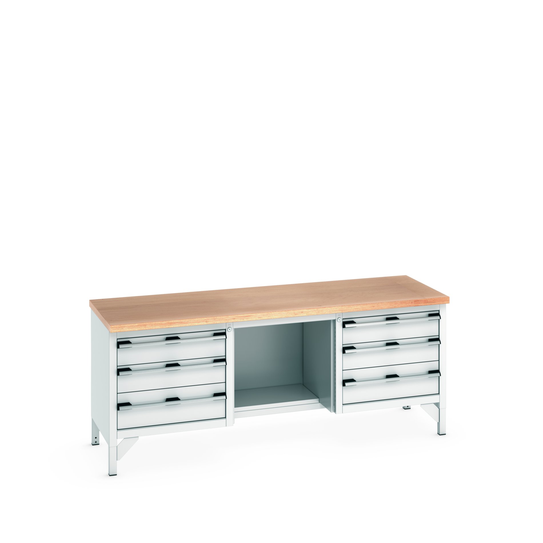 Bott 41002073.16V Sheet Steel Workbench, 450kg Max Load, 840 mm x 750mm x 2000 mm