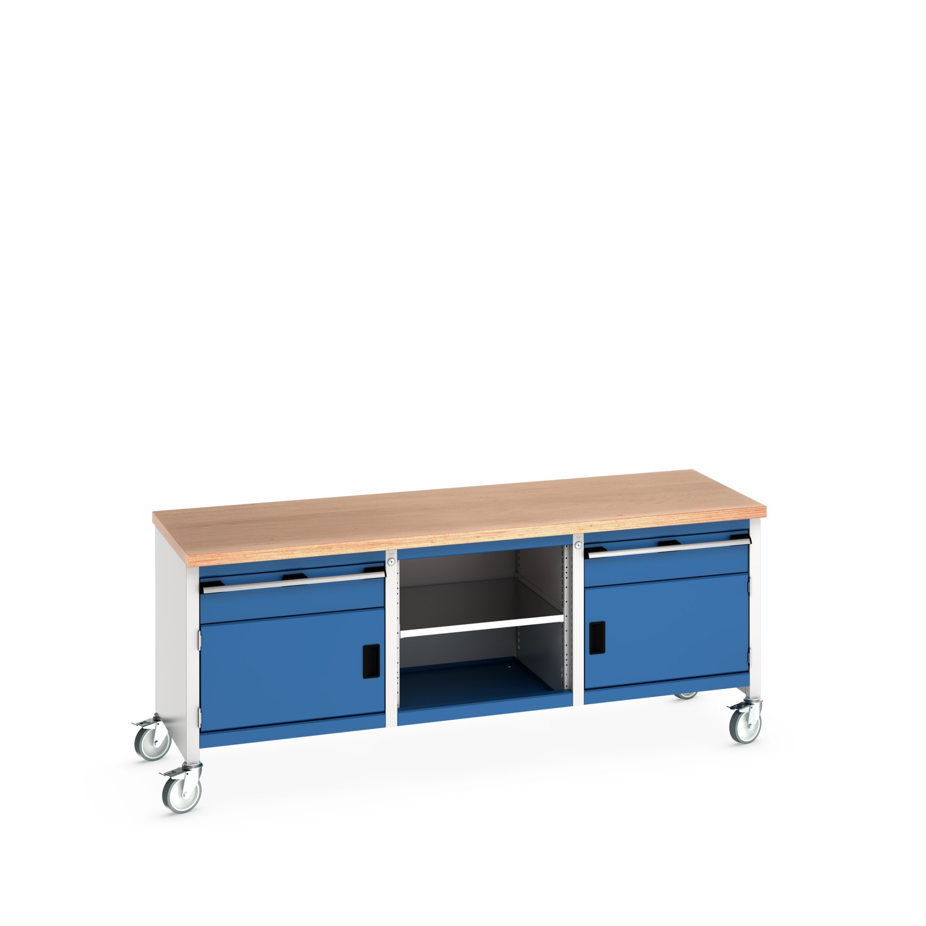 Bott 41002121.11V Portable Sheet Steel Workbench, 150kg Max Load, 840 mm x 750mm x 2000 mm